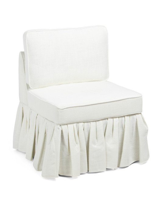 26x35.5 Accent Chair With Ruffle Bottom | TJ Maxx