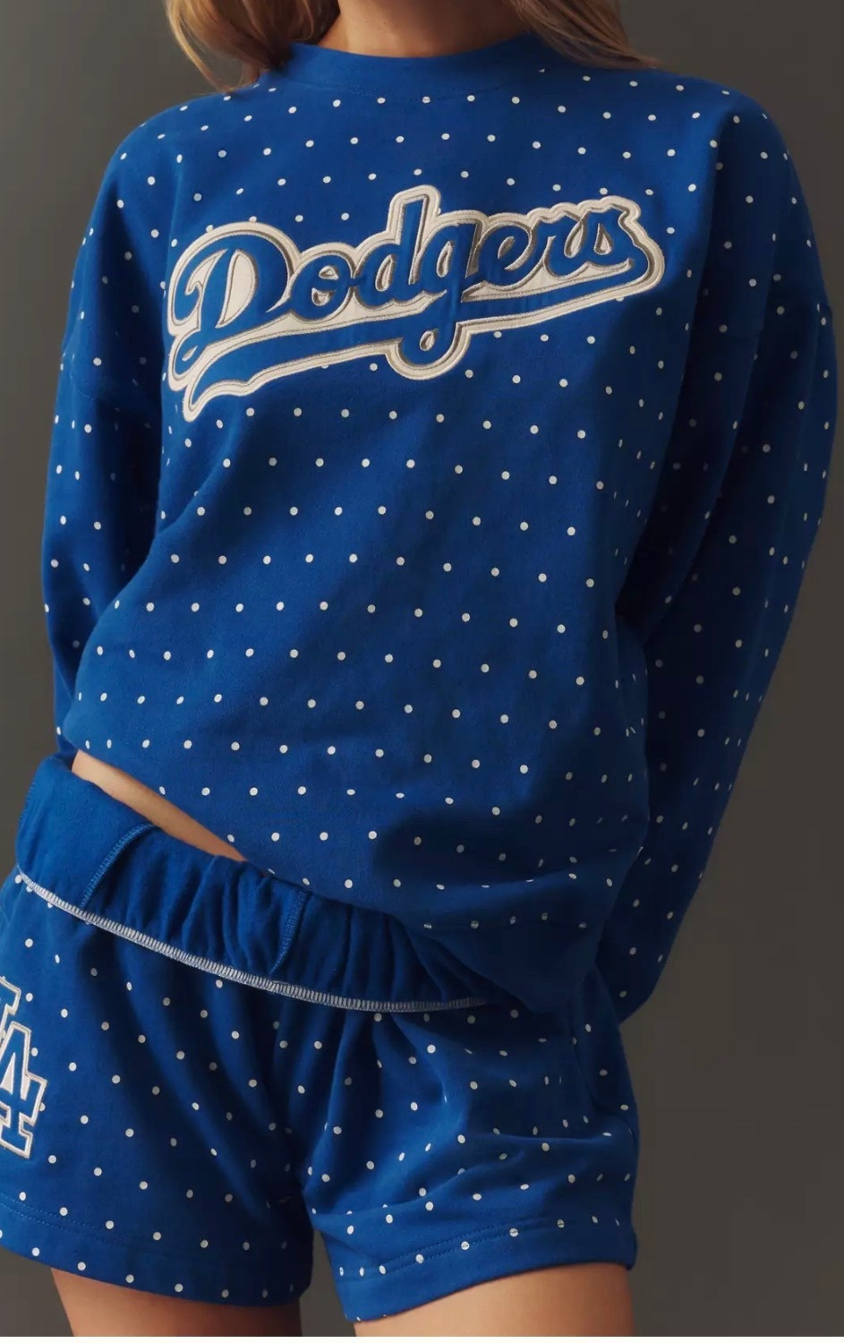 Eeeek the cutest polka dot MLB crews at Anthropology 
Baseball baseball mom 
MLB 
Baseball game OOTD

#LTKOver40 #LTKstorytime #LTKootd