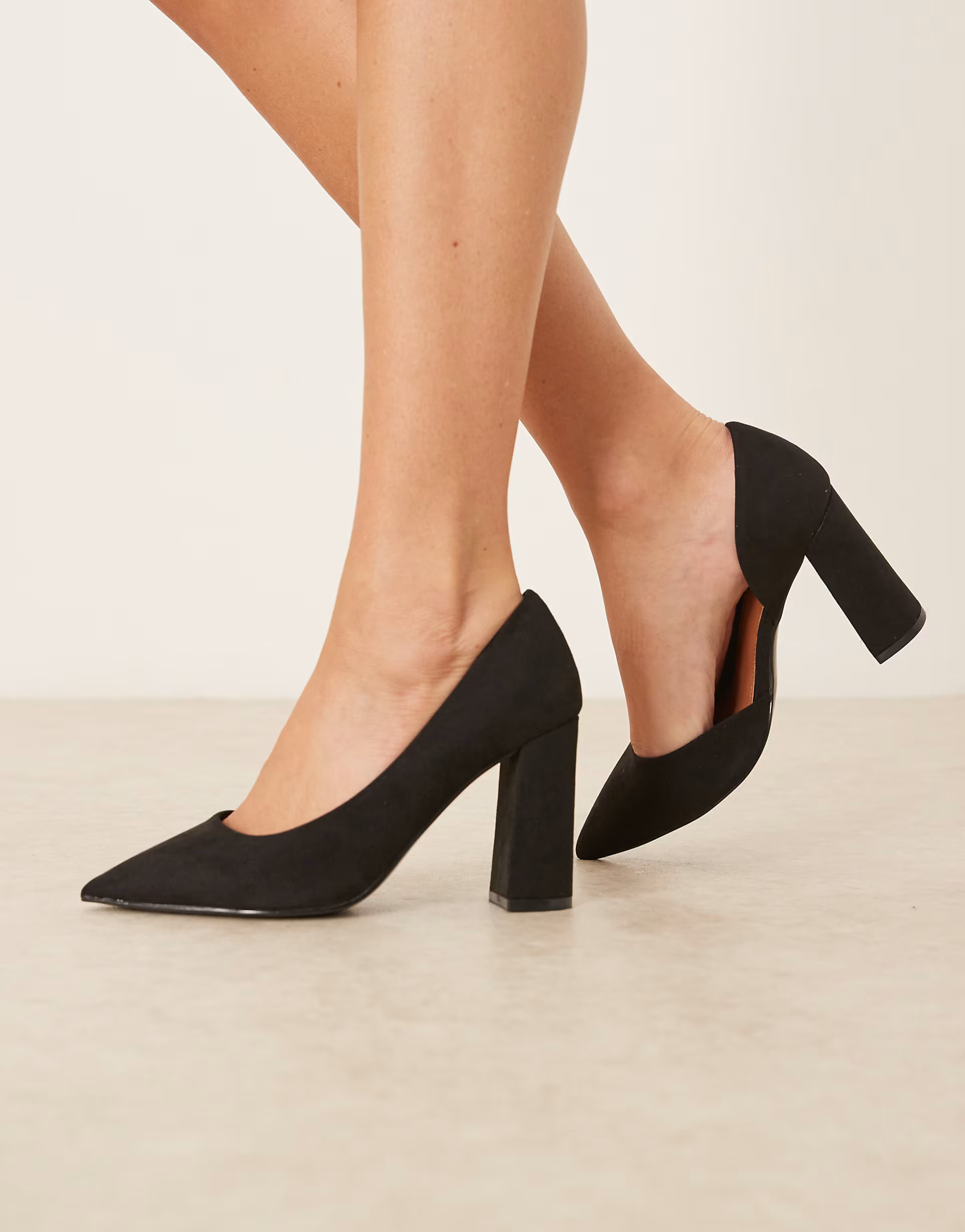 ASOS DESIGN Wide Fit - Winston d'Orsay - Chaussures à talon haut - Noir | ASOS | ASOS (Global)
