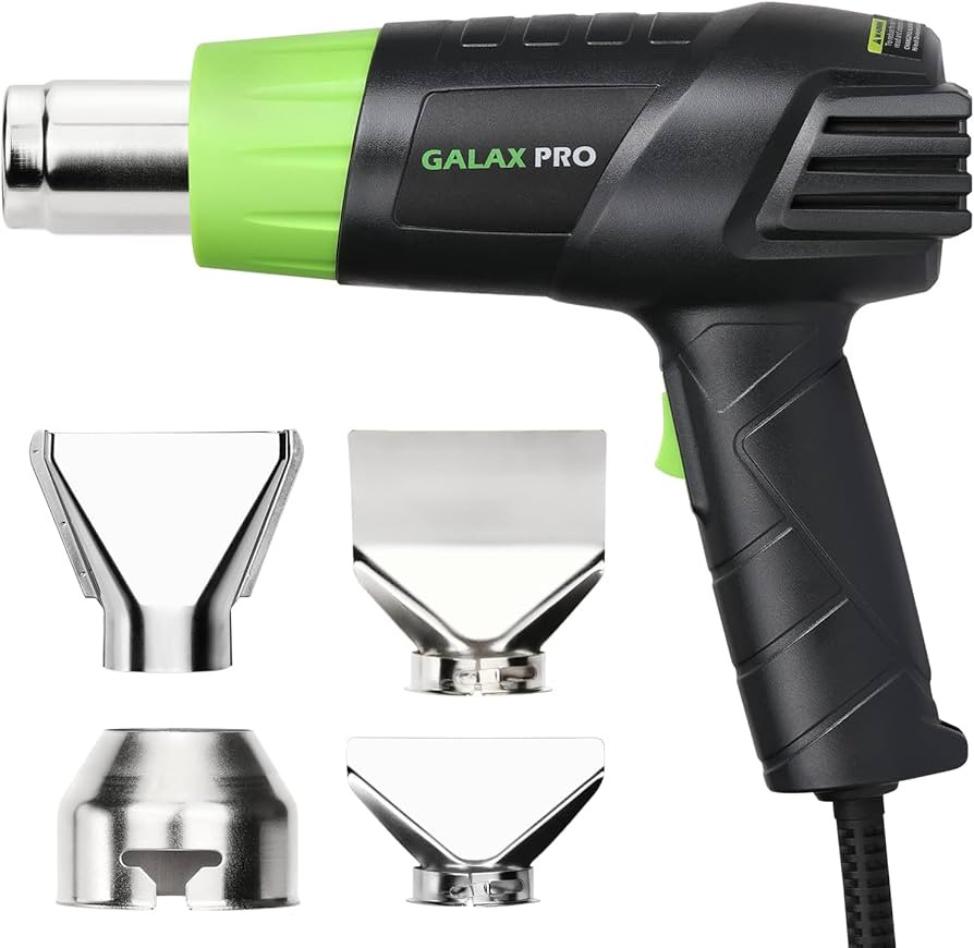 Galax Pro Heat Gun 12.5Amp Hot Air Gun Kit Variable Temperature Control with 2-Temp Settings 4 No... | Amazon (US)