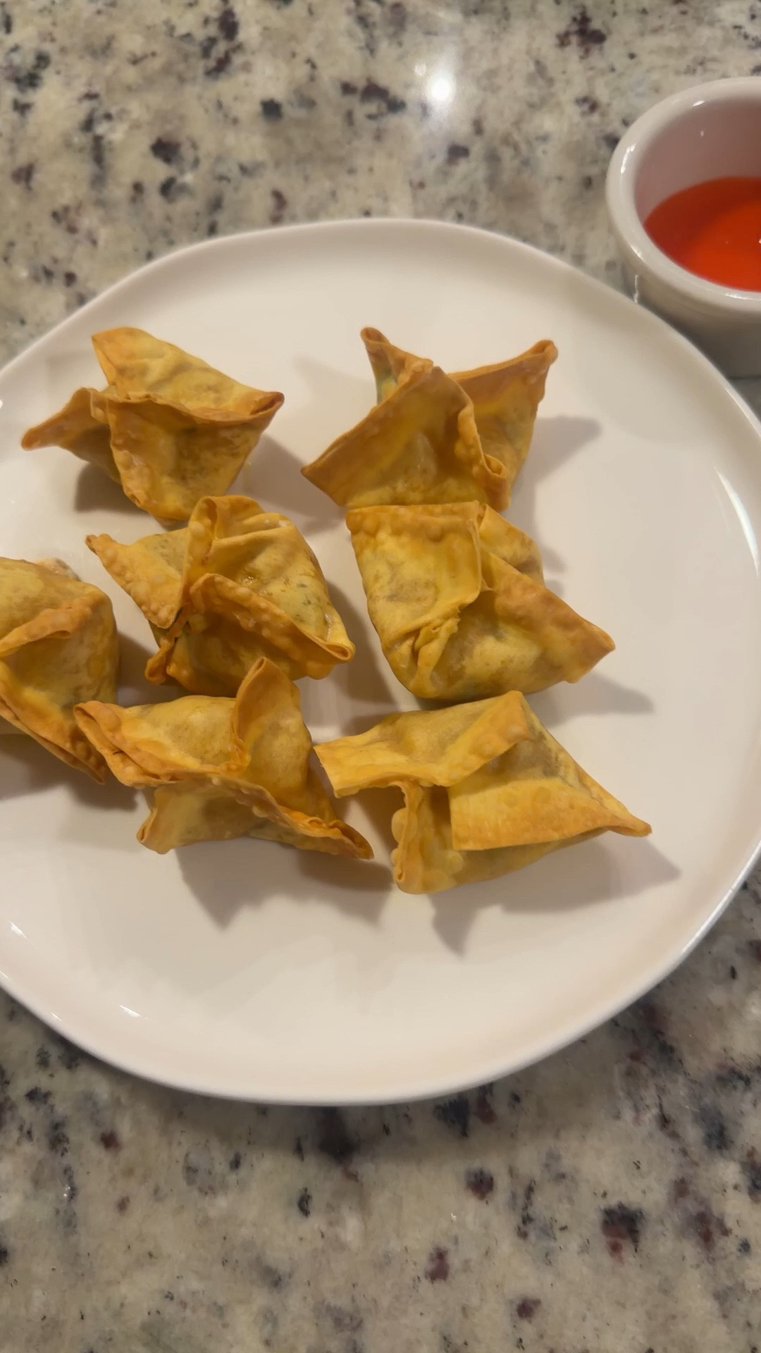 Crab Rangoons air fryer recipe 💕 this is a girl dinner for real 🤭 me and my daughter each had a plate for dinner last night 

-wonton wrap
-crab 
-cream cheese 
-green onions
-A1 sauce (1tsp)
-350 air fryer for 10mins 

#LTKmomlife #LTKfoodie