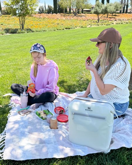 #stanleypartner Scarlett and I enjoyed a fun picnic lunch together! We used our new @stanley_brand ALL DAY MADELEINE MIDI COOLER BACKPACK! It’s the best backpack cooler I’ve ever owned! Get yours fast!! 

#LTKtravel #LTKfamily #LTKkids