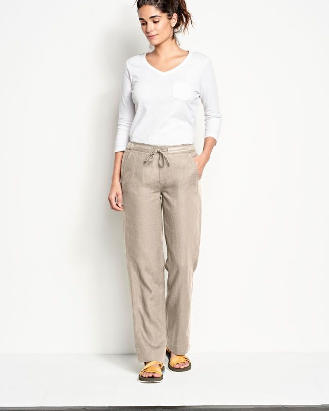 Performance Linen Relaxed Fit Wide Leg Pant | Orvis (US)