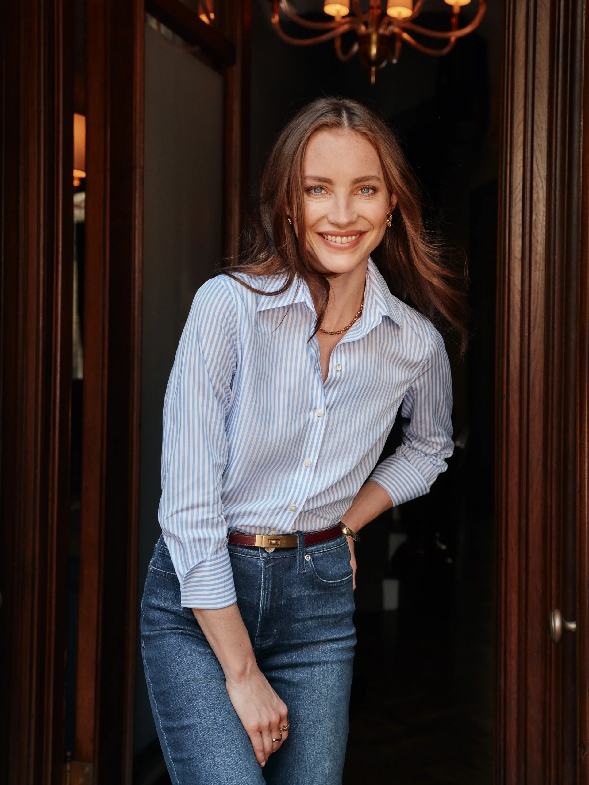 Sloane Shirt in Stripe | J.McLaughlin