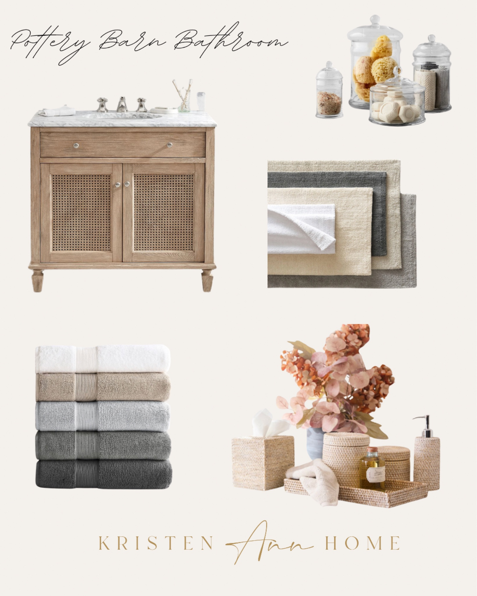 Looking to refresh your bathroom. I put together a list of some of my favorites! The Sausalito sink vanity is so beautiful! We put this in our downstairs bathroom. It is one of my favorite wood colors Pottery Barn has done. I have the dresser to and love it! 

#LTKSaleAlert #LTKHome #LTKStyleTip