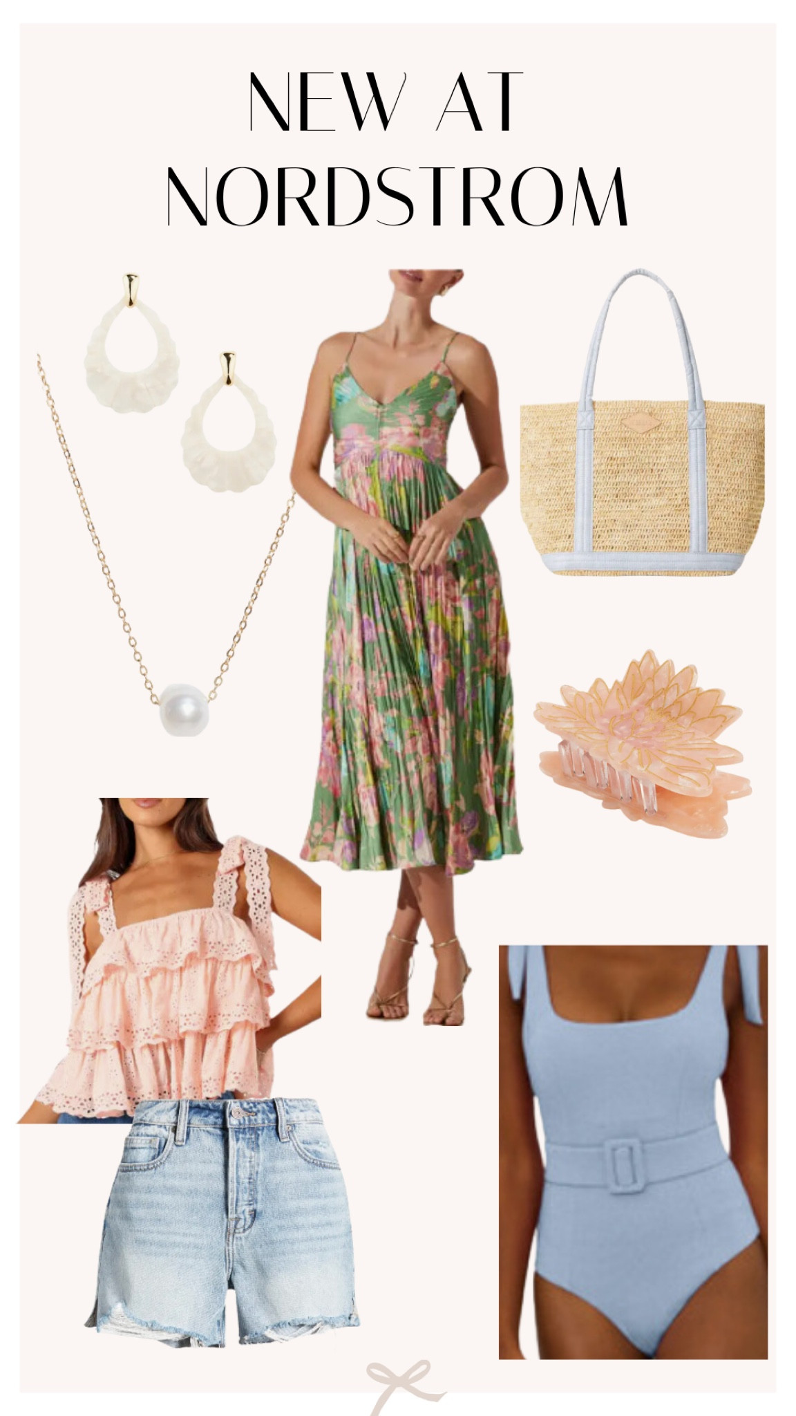 Nordstrom New Arrivals! Swimwear // summer tops // denim shorts // events dresses // straw bags // summer bags // jewelry // Nordstrom finds // New at Nordstrom

#LTKStyleTip #LTKSeasonal
