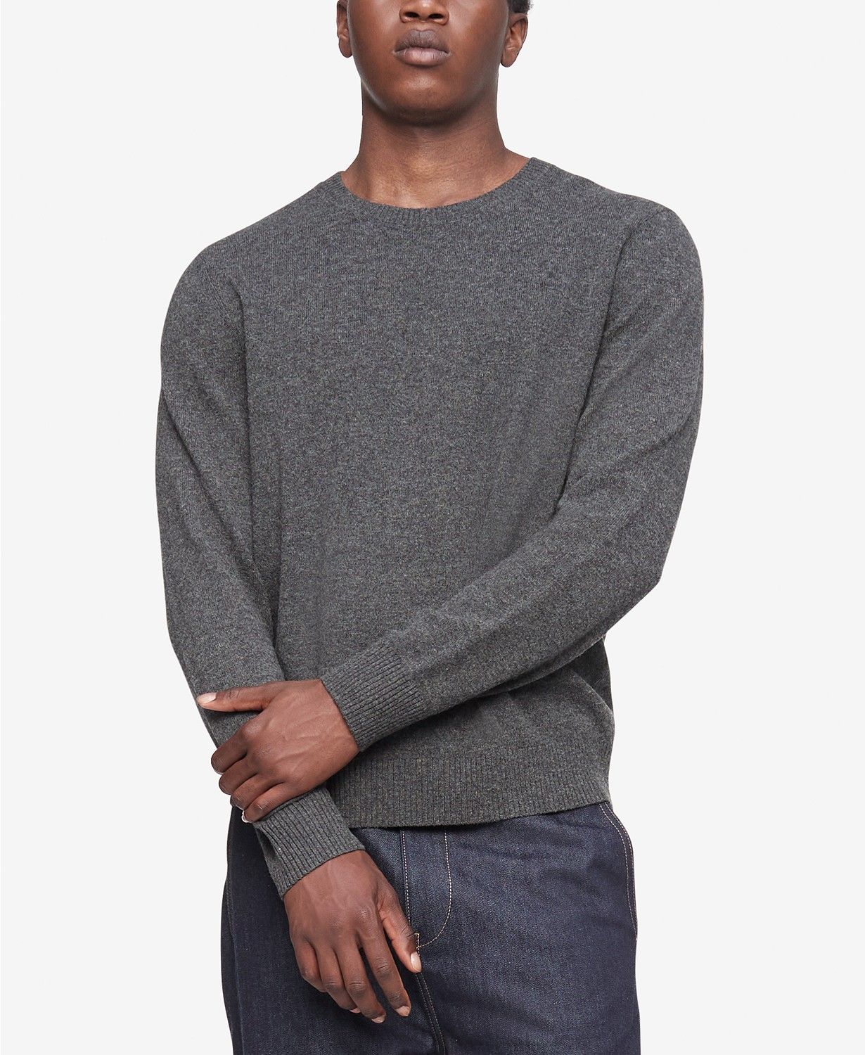 Calvin Klein Men's Solid Crewneck Merino Wool Sweater & Reviews - Sweaters - Men - Macy's | Macys (US)