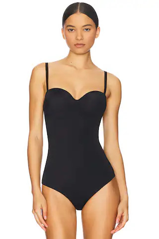 Mat De Luxe Forming String Bodysuit in Black | Revolve Clothing (Global)