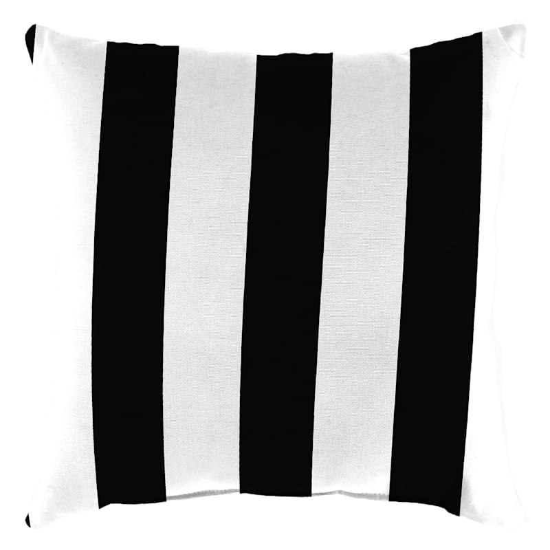 Onyx Awning Striped Outdoor Throw Pillow, 20" | At Home