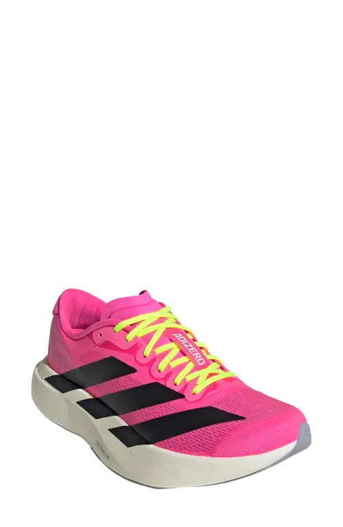 adidas Adizero Evo SL Running Shoe in Lucid Pink/black/Ftwr White at Nordstrom, Size 7.5 | Nordstrom