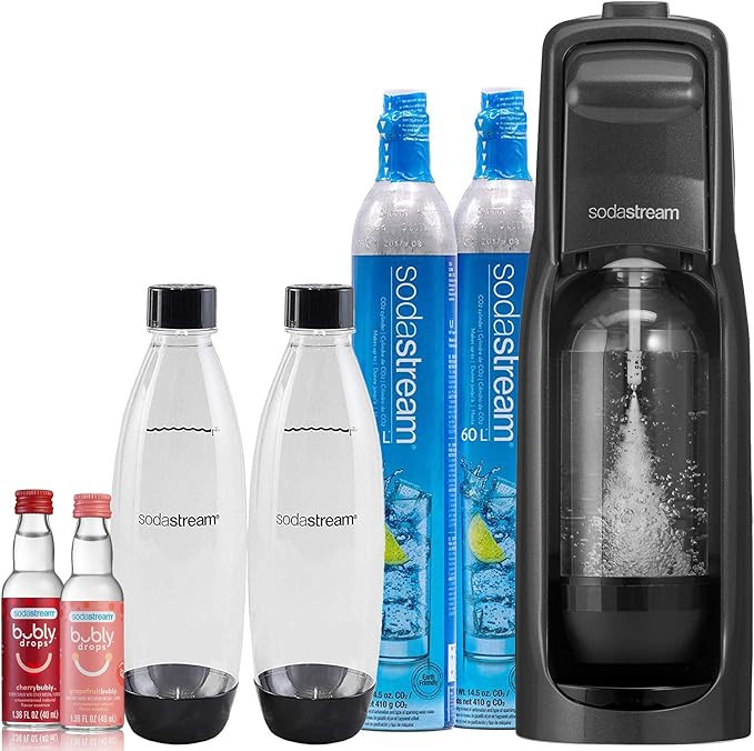 SodaStream Jet Sparkling Water Maker, Bundle with bubly drops, Black | Amazon (US)