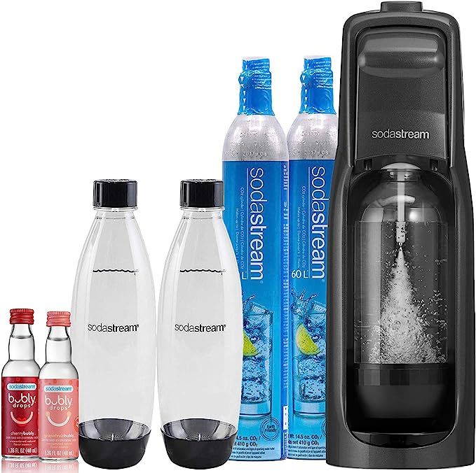 SodaStream Jet Sparkling Water Maker, Bundle with bubly drops, Black | Amazon (US)