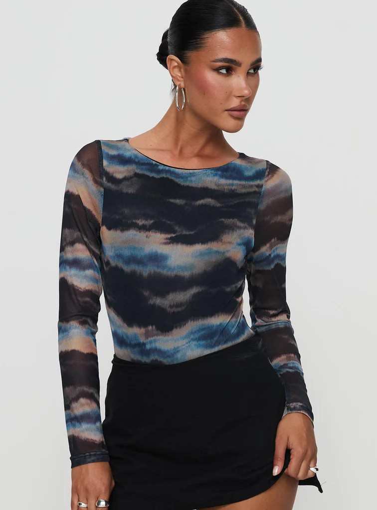 Agate Long Sleeve Bodysuit Multi | Princess Polly US