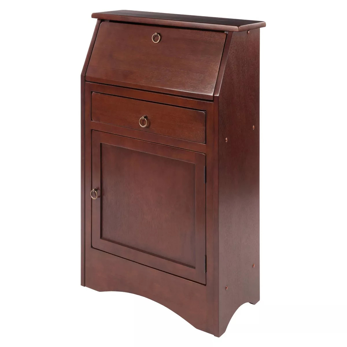 Regalia Secretary Desk Walnut - Winsome | Target
