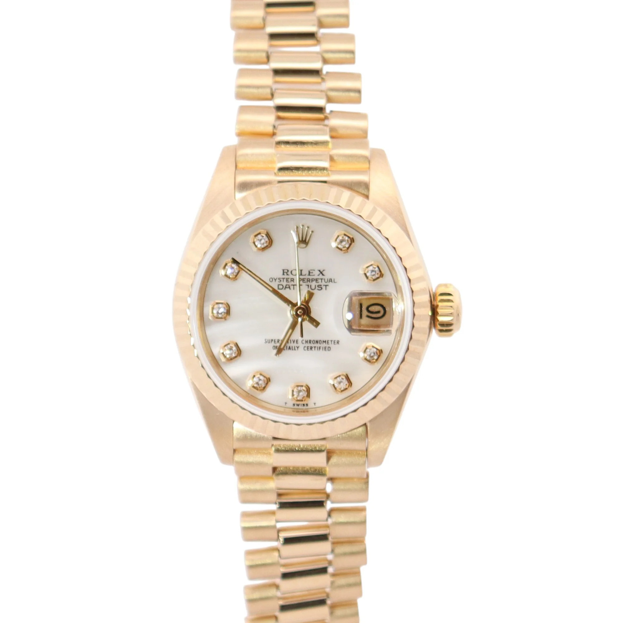 Rolex Datejust 26mm MOP Dial Watch Ref# 6927 | Happy Jewelers