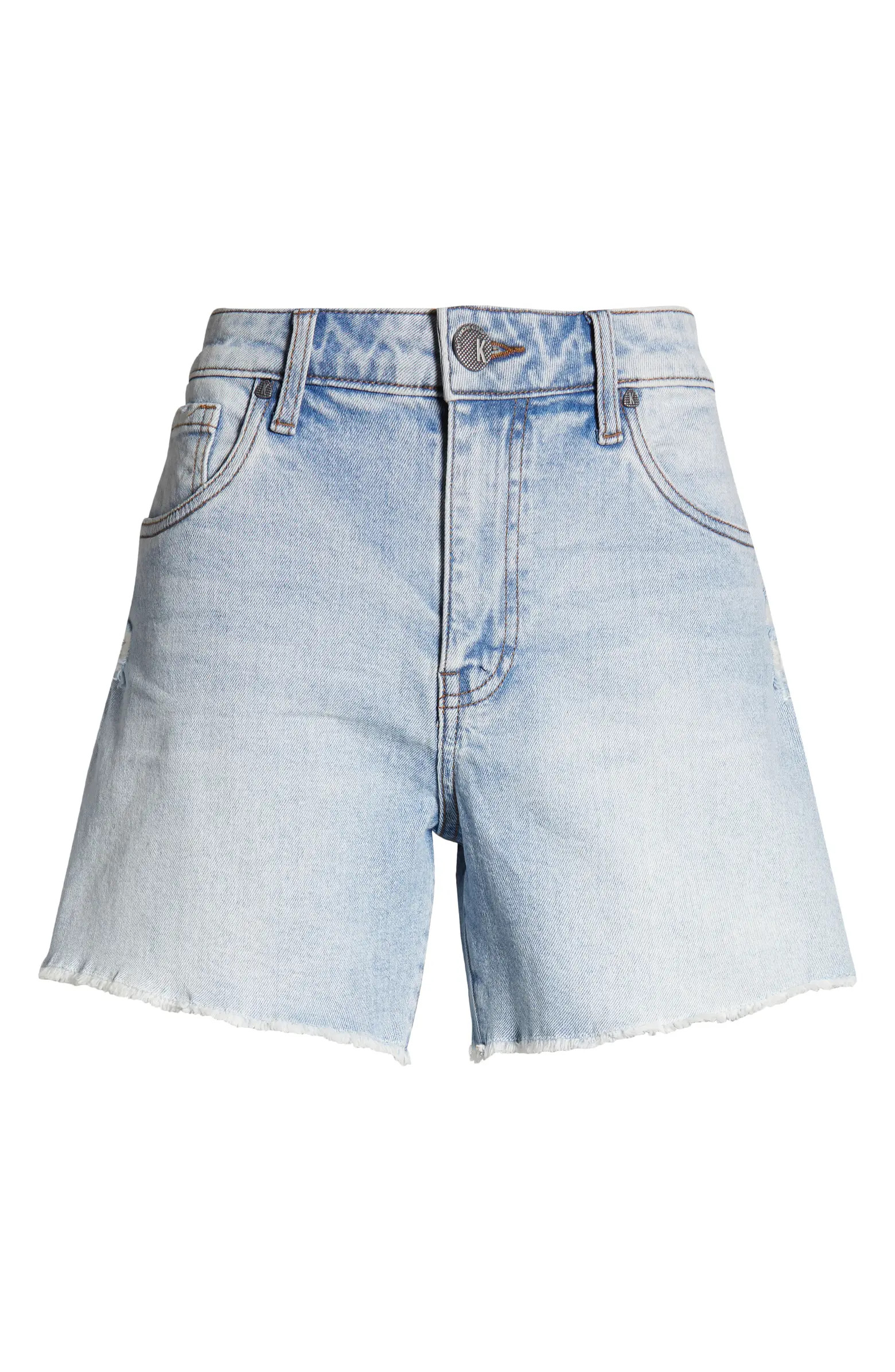 Jane Fray Hem High Waist Denim Shorts | Nordstrom