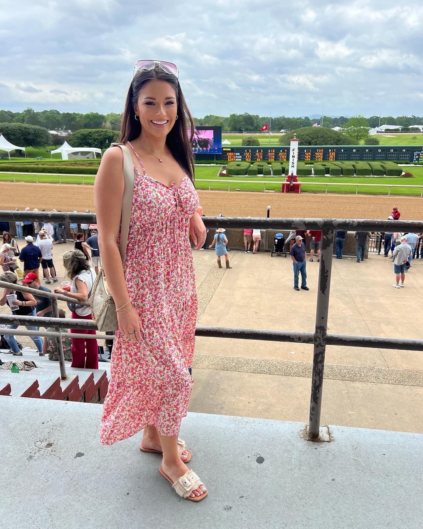A little spring ootd 🩷 this dress was perfect for the horse races! So flowy and comfortable and it has pockets. Love the strappy back too. Floral dress is under $20!


| spring aesthetic | spring outfit | spring fashion | outfit inspo | outfit ideas | ootd | spring outfit inspo | wedding guest dress | spring dress | midi dress | summer dress | 

#LTKU #LTKtravel #LTKfindsunder50