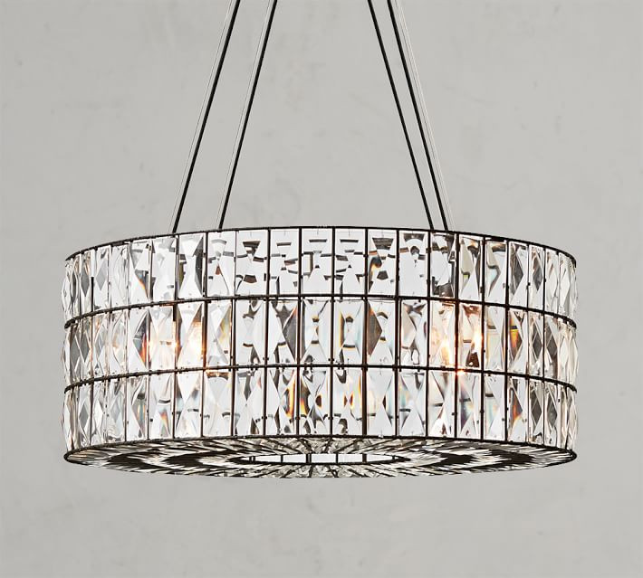 Adeline Crystal Round Chandelier | Pottery Barn (US)