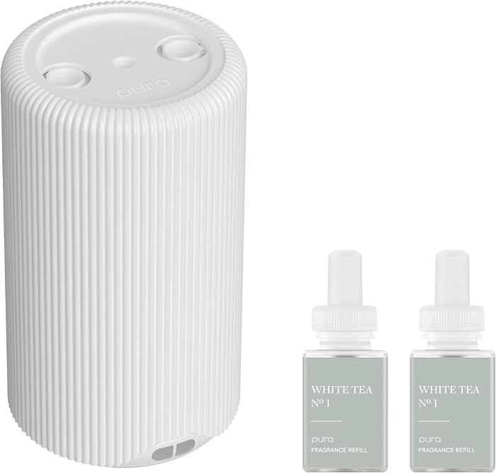 Pura - White Tea No. 1 - Pura Plus White Fragrance Diffuser Bundle - Automatic Fragrance Vial Det... | Amazon (US)