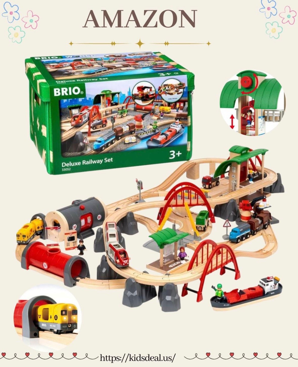 🚂✨ A must-have for little train lovers!

The BRIO World Deluxe Railway Set comes with 87 pieces of high-quality FSC-certified beech wood — tracks, trains, bridge, station, crane, tunnel, figures & accessories.🚂💛

Compatible with IKEA, Hape and more, making it easy to expand and mix play worlds. 

Perfect for boosting imagination & creative storytelling for ages 3–5.

🎁 A fantastic Christmas or birthday gift for your little conductor!

#amazonfind #BRIO #BRIOWorld #WoodenToys #TrainSet #KidsGifts #HolidayGifts #BirthdayGiftIdeas #PreschoolPlay #STEMtoys #ToddlerToys #GiftGuide #MomFinds #DadFinds #USMom #ToyRecommendations  

 

#LTKGiftGuide #LTKFamily

#LTKKids #LTKmomlife #LTKSaleAlert