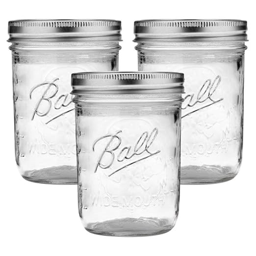 Ball Wide Mouth Glass Mason Jars with Lids and Bands, Used for Canning, Pickling, Juice, Jam, Jel... | Amazon (US)