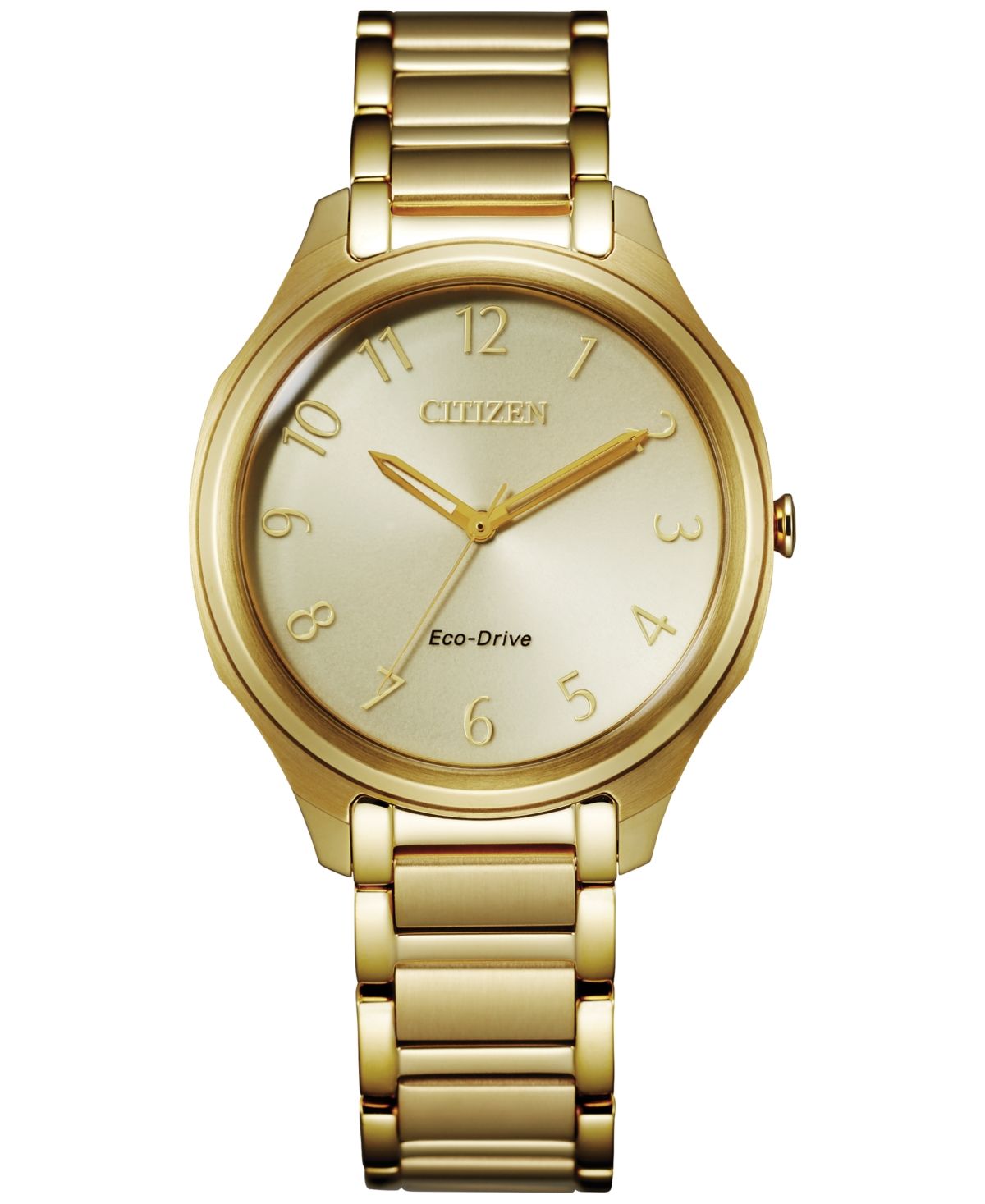 Citizen Eco-Drive Women's Gold-Tone Stainless Steel Bracelet Watch 35mm | Macys (US)