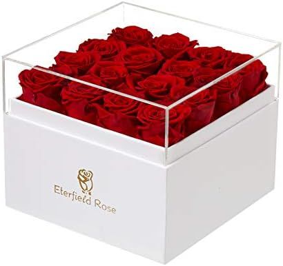 Eterfield Preserved Roses That Last a Year Eternal Rose in a Box Real Rose without Fragrance Gift... | Amazon (US)