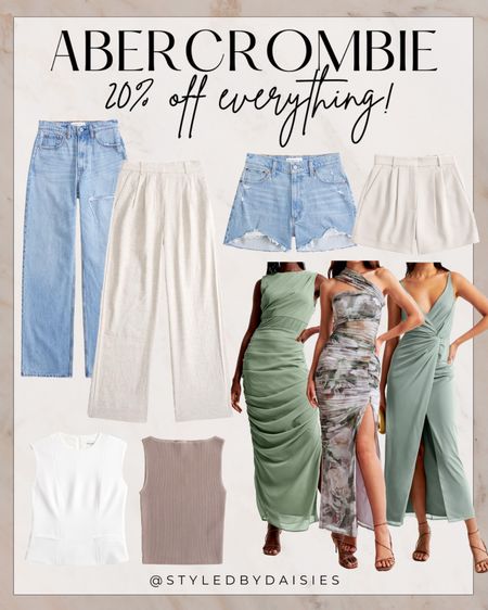 20% off everything at Abercrombie! 

#abercrombie

Abercrombie summer style. MDW sale. Abercrombie jeans. Wide leg jeans. Trendy jeans for summer. Summer wedding guest dress. Chic summer style. The best denim shorts. Tailored shorts for summer  

#LTKSaleAlert #LTKStyleTip #LTKFindsUnder100