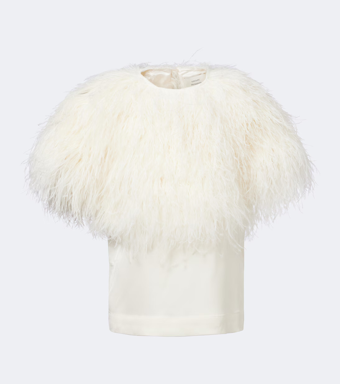 Iona feather-trimmed top | Mytheresa (UK)