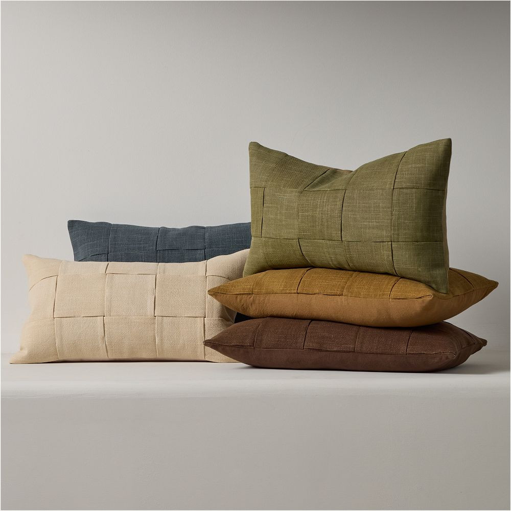 Washed Basketweave Pillow Cover | West Elm (US)