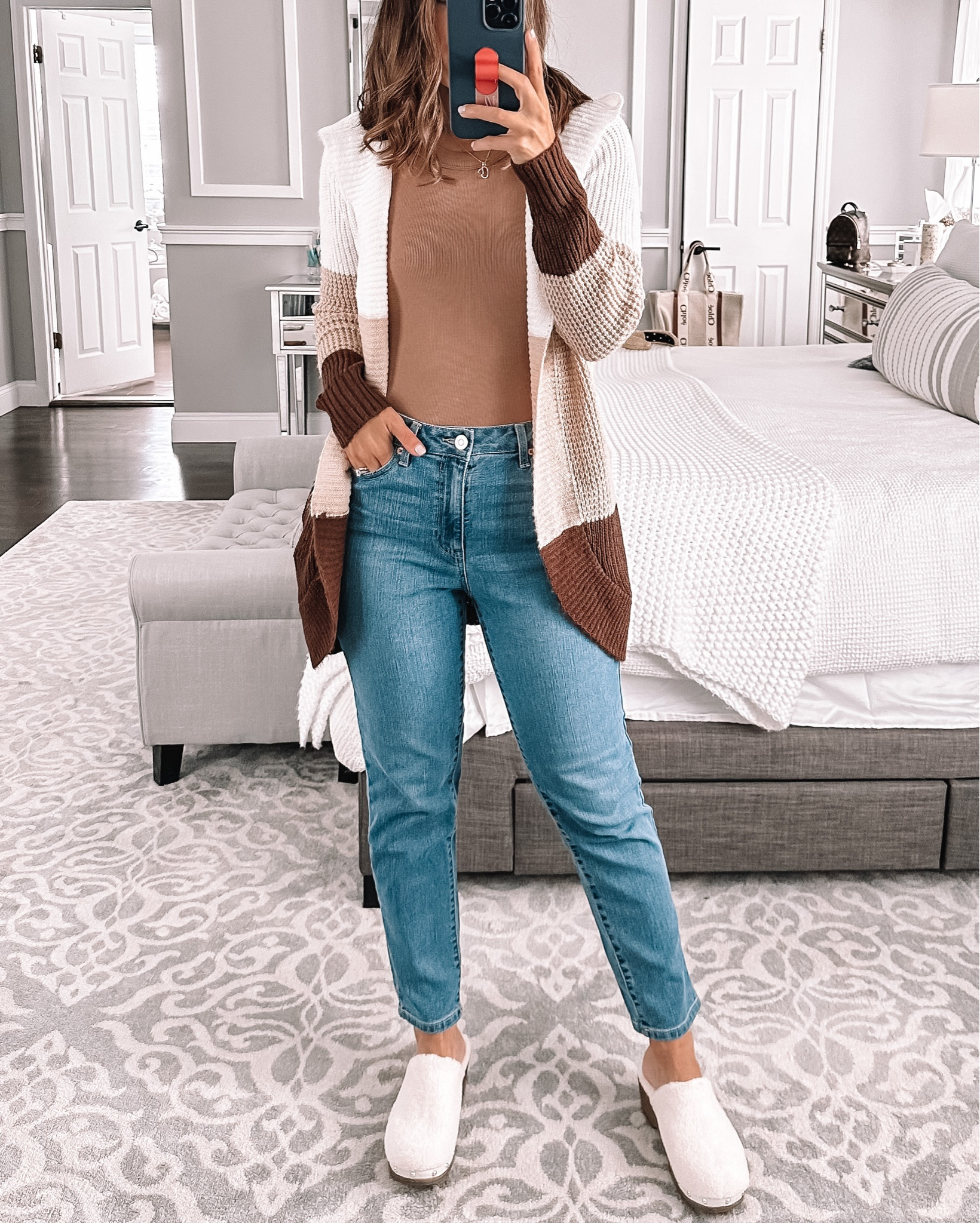 Color block cardigan from Walmart. Wearing size small @walmartfashion #walmartpartner #walmartfashion 

#LTKunder100 #LTKstyletip #LTKunder50
