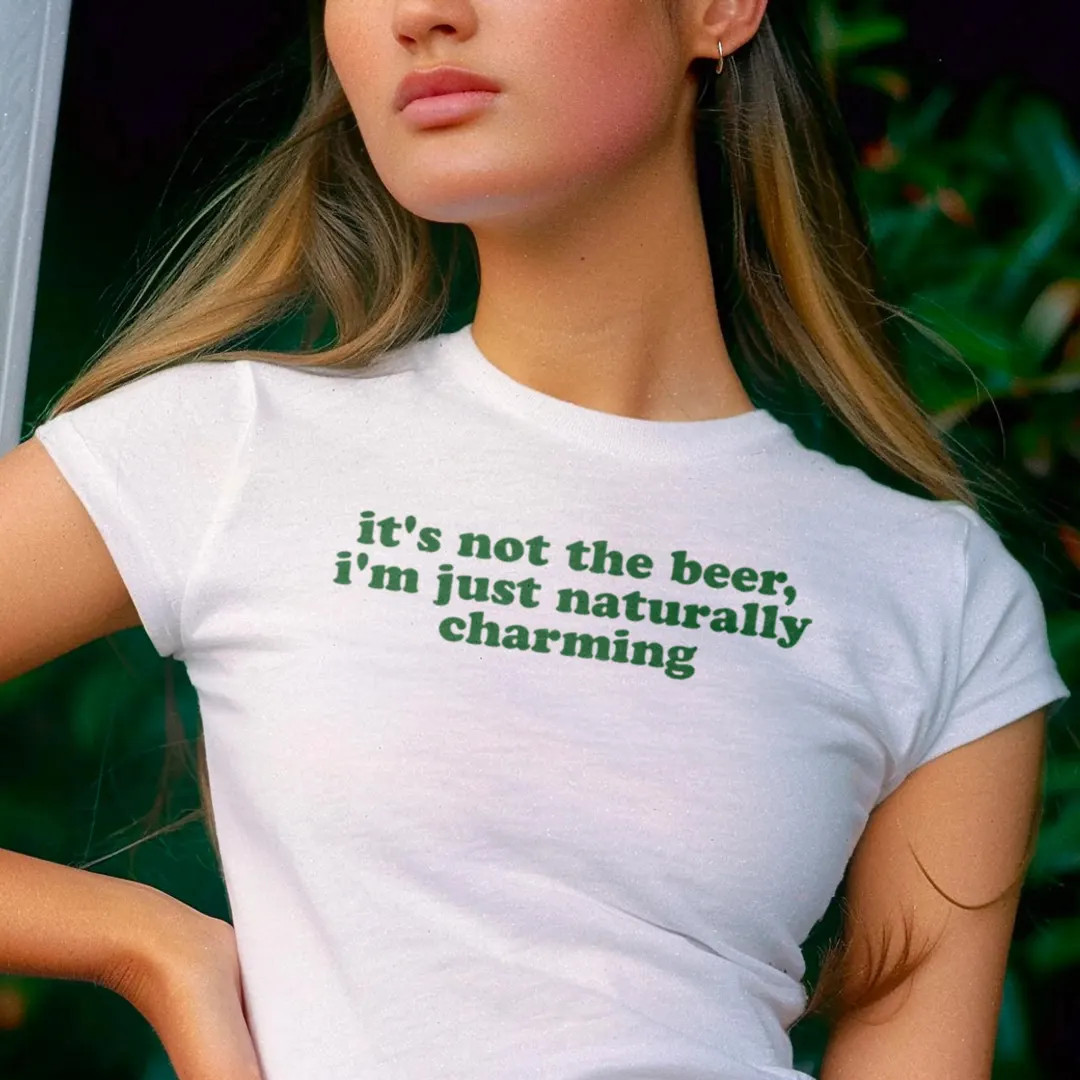 Naturally Charming Micro Rib Baby Tee, St. Patrick's Day Outfit, Green Beer St Pattys Top, Irish ... | Etsy (US)