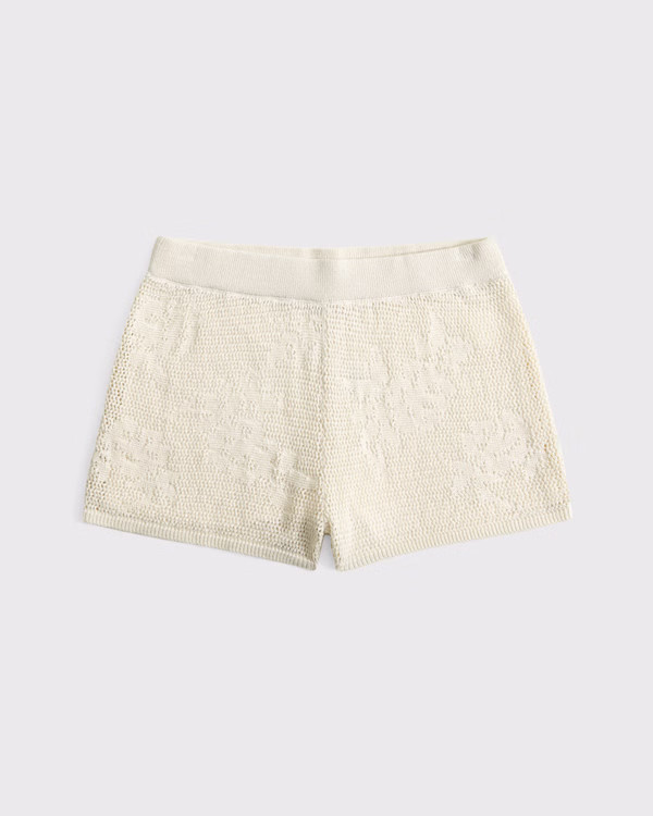 Low Rise Open-Stitch Micro Short | Abercrombie & Fitch (US)