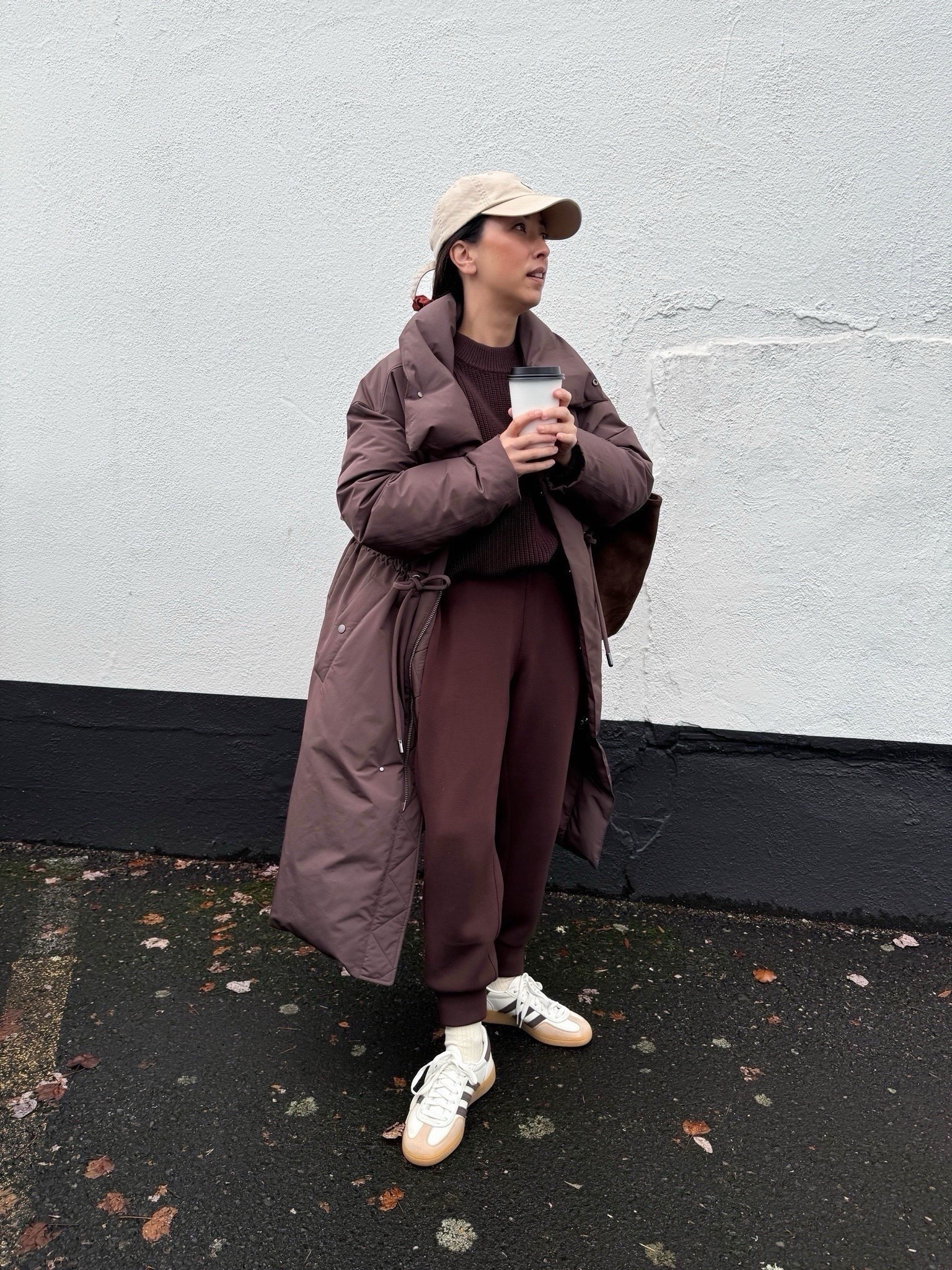 Cozy cold weather outfits. 

Fabrique brown puffer coat. An investment, but it's a good one! Wearing the petite xs. So many amazing details on this one. 

Fabrique coat petite xs
Pistola Sweater xs (old)
Varley pants 25" xs
Adidas Spezial 4.5 mens
Little Liffner tote dark brown
Polo Ralph Lauren cap 

Fall outfits, winter outfits, petite style, winter coats 


#LTKActive #LTKSeasonal #LTKPetite