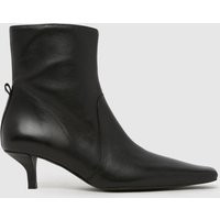schuh Bowden Leather Heeled Boots in Black | Schuh