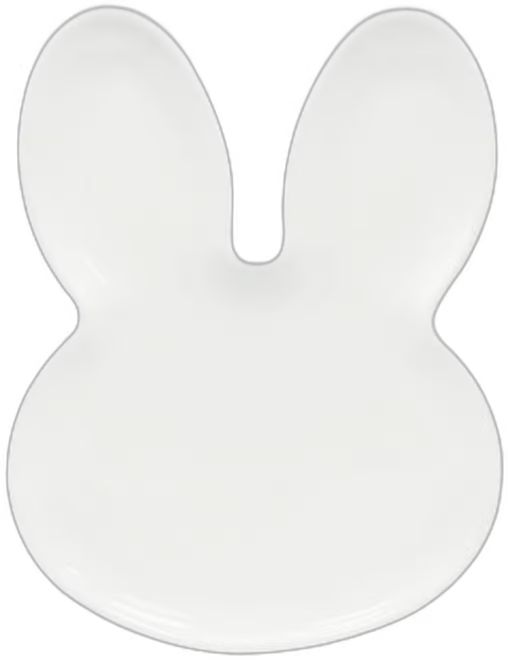 Easter White Bunny Plate, 8.5x11 | At Home