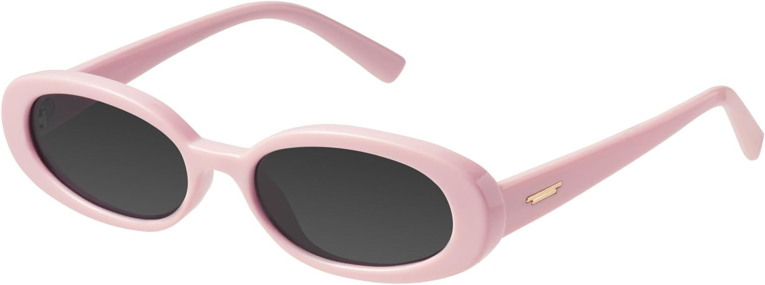 mosanana Retro Tiny Oval Sunglasses for Women with Small Face Narrow Style MS52360 | Amazon (US)