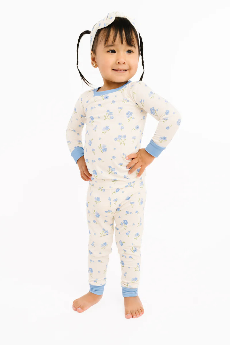 Blue Blooms Bamboo Set | Little One Shop Co