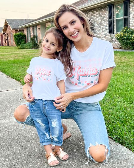 Code MICHELLE20 on the shirts! Our shirt line is officially launched!!! I’m so proud of it so I hope you love it as much as we do! Tune in to the Blog and IG stories for more details! Mama and Mini but make it gingham and hearts. Believe it or not this was one of our hardest pieces to design but we love the final product!  These can be some fun holiday gifts too! I’m wearing a small and Charli is wearing a 2T. Will style more ways once I’m back home with access to my closet! 

#LTKkids #LTKunder50 #LTKfamily