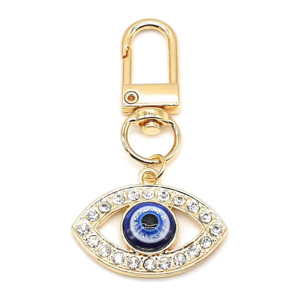 Evil Eye Keychains Car Key Ring Bag Purse Charm for Women Men - Good Luck Amulet Protection | Amazon (US)