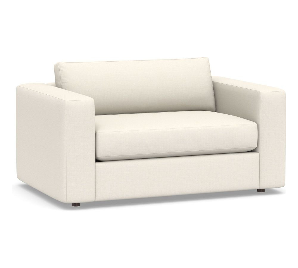 Carmel Square Wide Arm Upholstered Sofa | Pottery Barn (US)