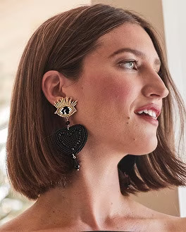 Beaded Heart Drop Earrings | Chico's