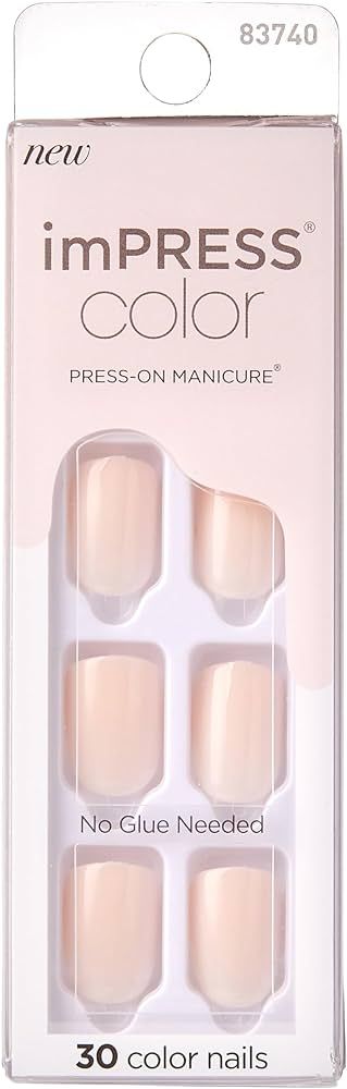 imPRESS Color, Press On Nails, Point Pink, Pink, Short, Size, Squoval, Shape, Includes 30 Nails, ... | Amazon (US)
