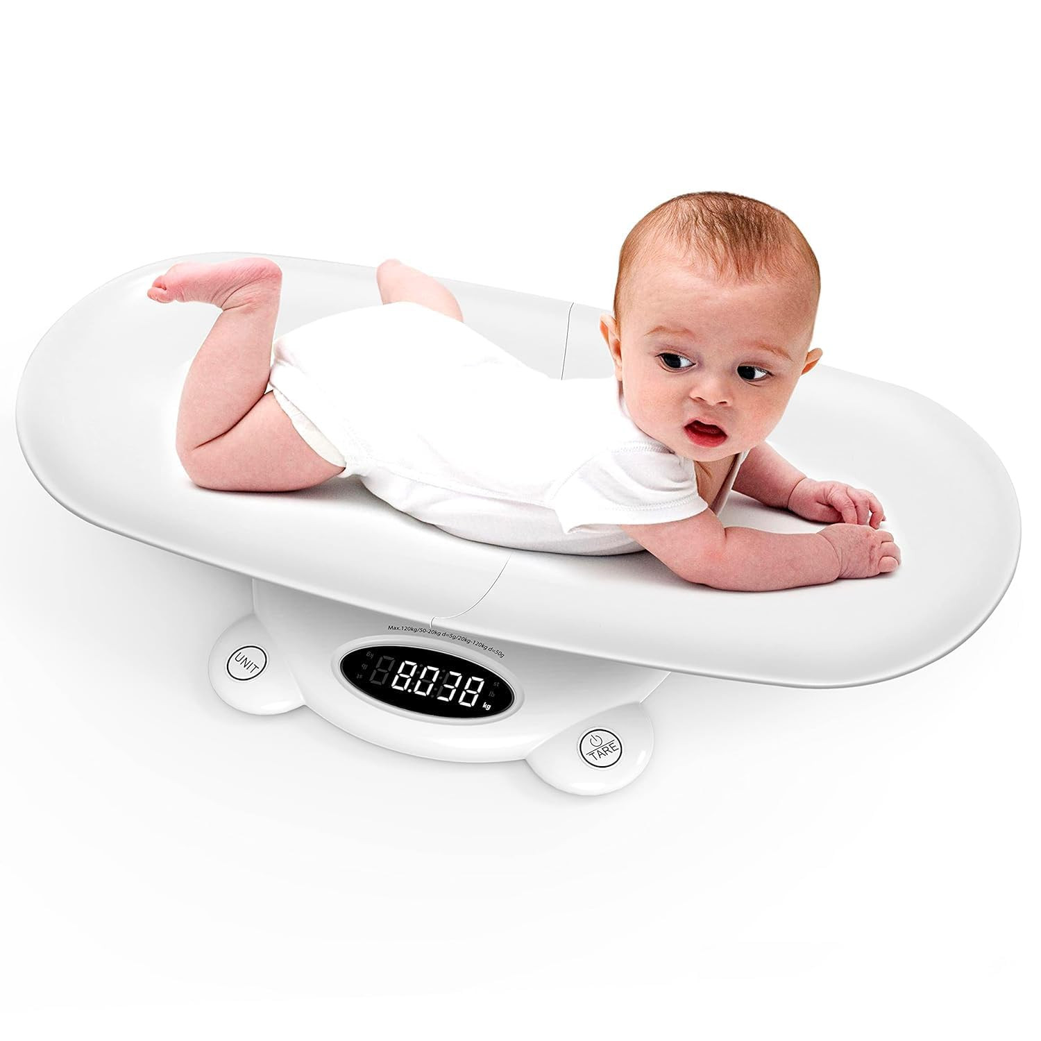 Ellie Digital Baby Scales Weight All Family, Weighing Newborn Wiggly Babies, Pets, Cat and Dog | Amazon (US)