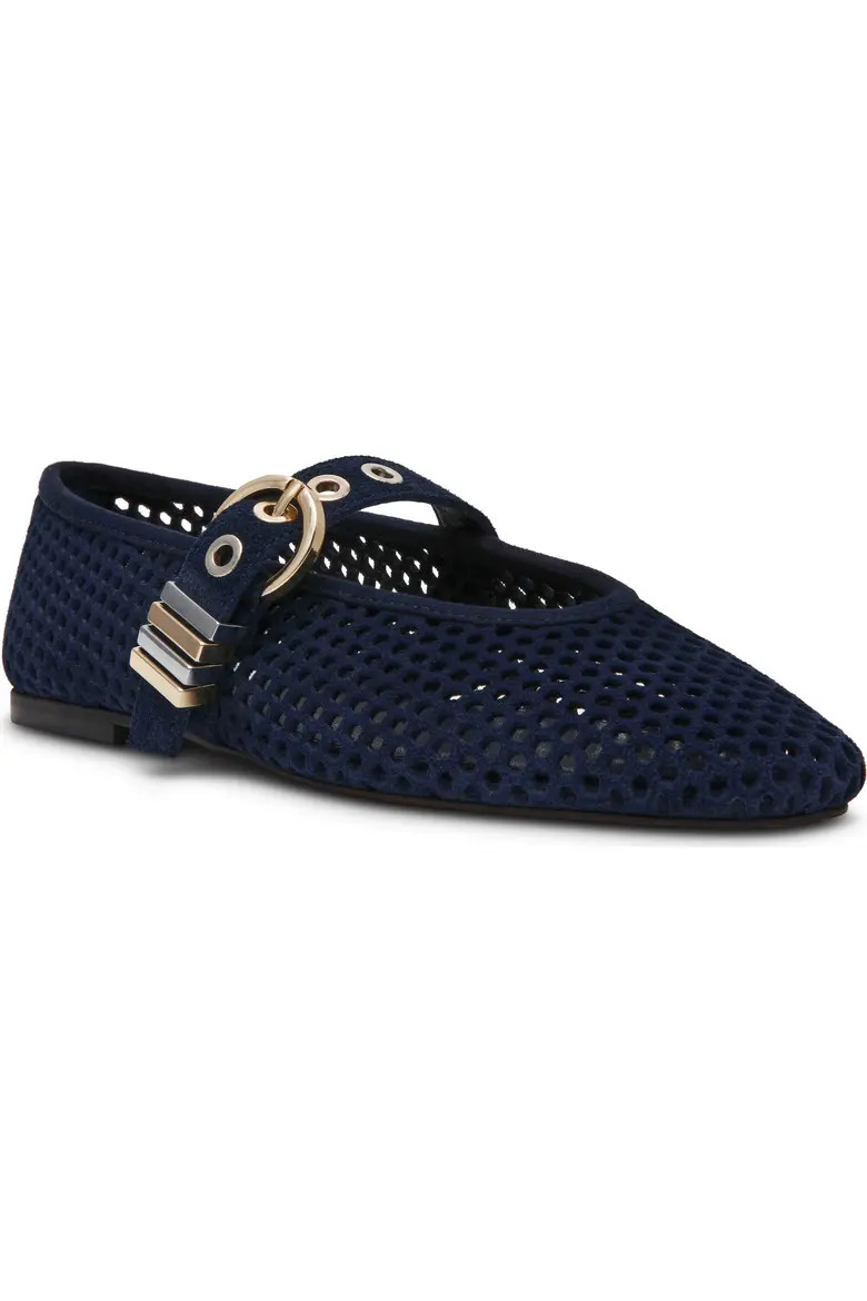 Lela Perforated Mary Jane Flat (Women) | Nordstrom | Nordstrom