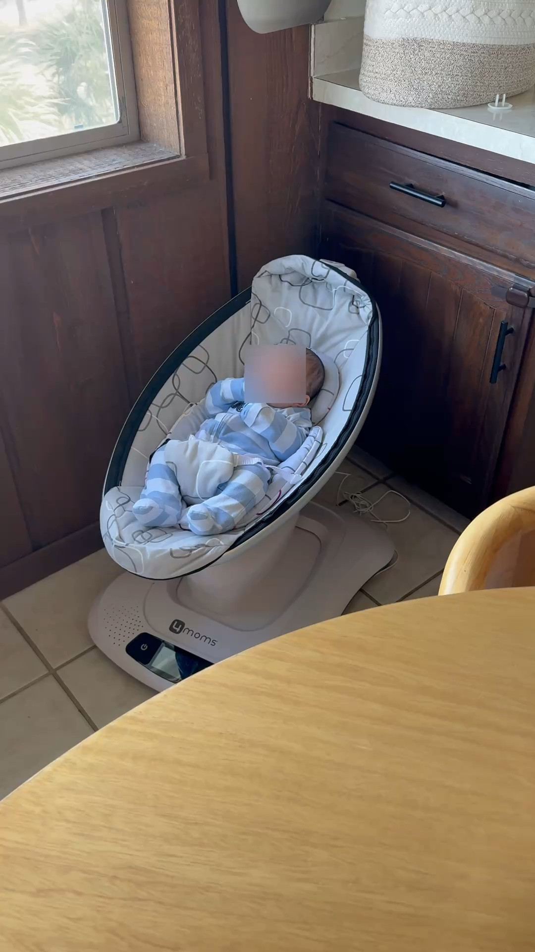 So thankful to my sister in law for sharing her baby swing with me 🩵 he LOVES it and it calms him instantly. Gives me a moment to have my hands free :)

#LTKBaby #LTKmomlife #LTKKids