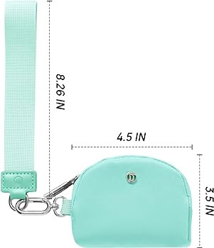 Mum's memory Mini Zip Around Wristlet Wallet for Women Dual Pouch Wristlet Portable keychain wall... | Amazon (US)