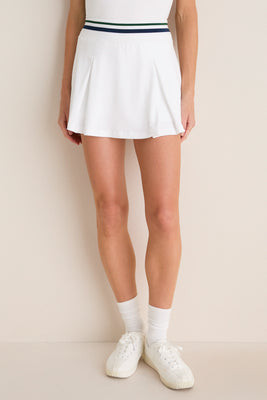 White 14 Inch Performance Jersey Caleigh Skirt | Tuckernuck (US)