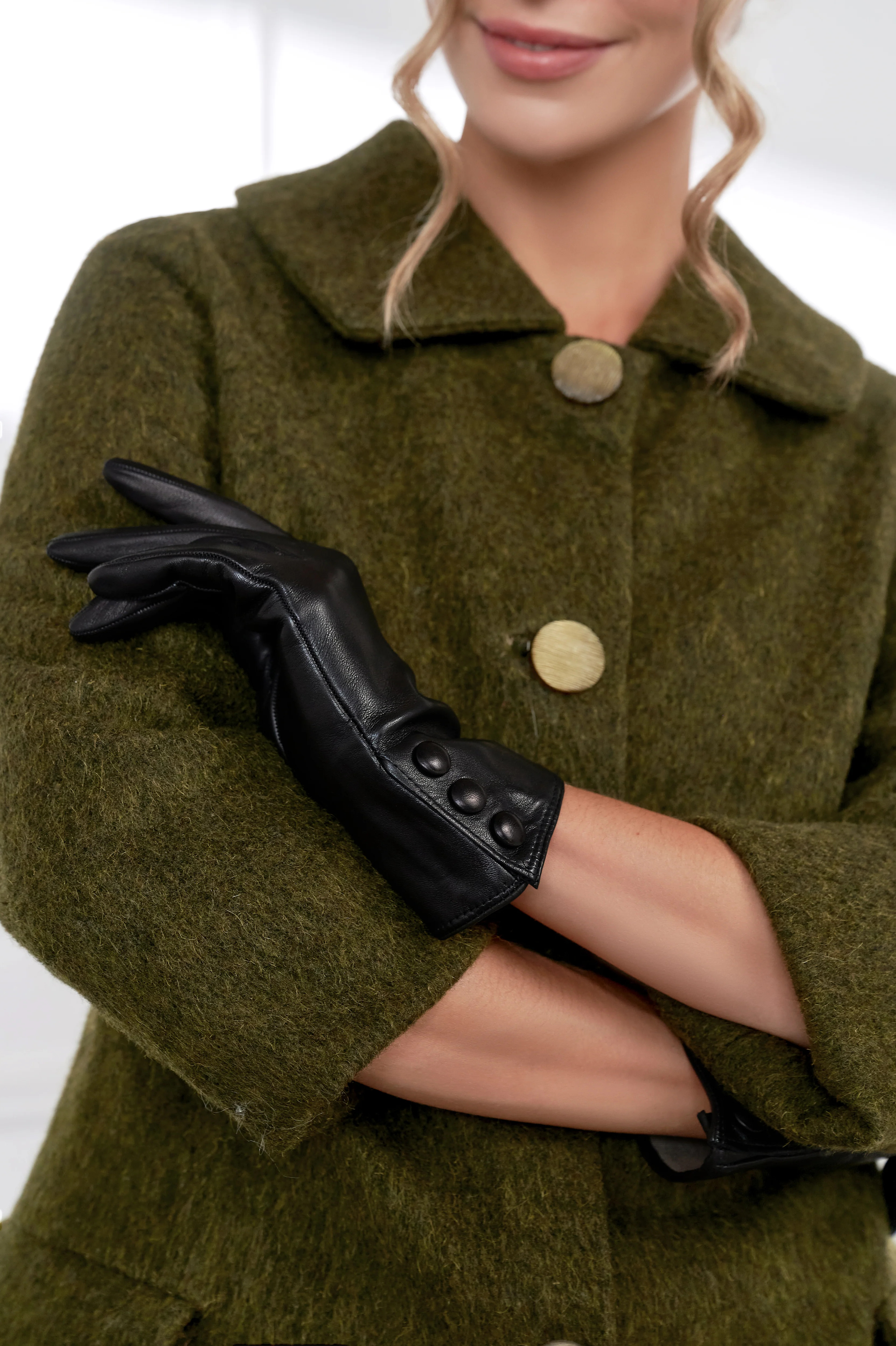 Leather Gloves with Silk Lining - Celine | Cornelia James