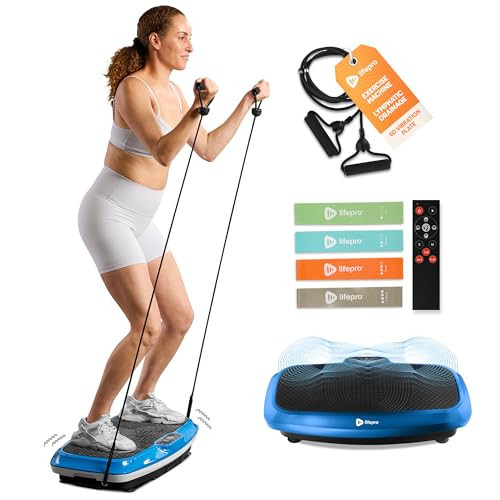 LifePro 3D Vibration Plate Exercise Machine - Dual Motor Oscillation and Pulsation with 3D Motion - Whole Body Vibration Platform for Home Workouts Muscle Recovery Flexibility and Fitness | Amazon (US)